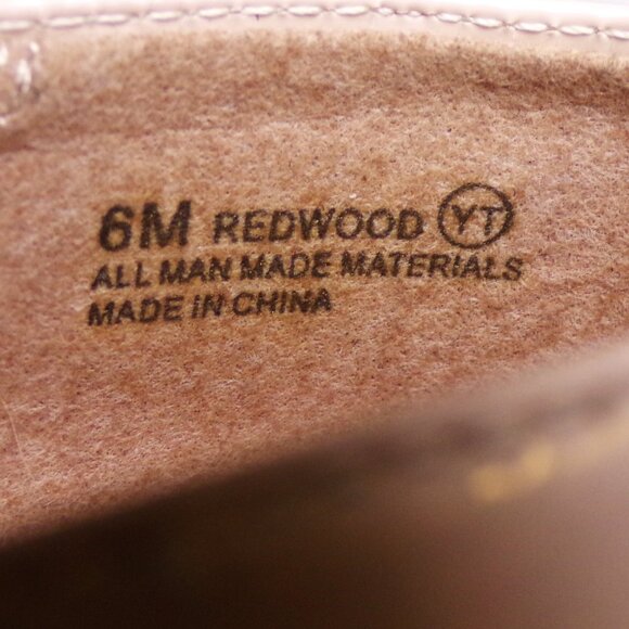 A2 HEELREST by AEROSOLES 6M REDWOOD nude-beige faux-pat.-leather mid-heel pumps - Picture 13 of 15